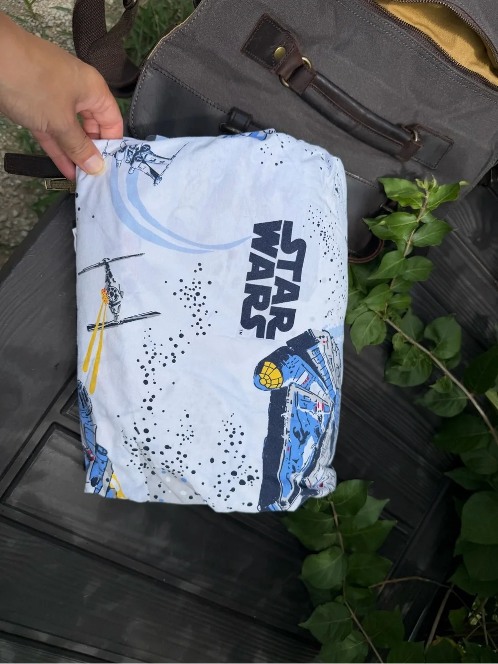 PBK Star Wars Organic Cotton Duvet Cover Full size Millennium Falcon Death Star